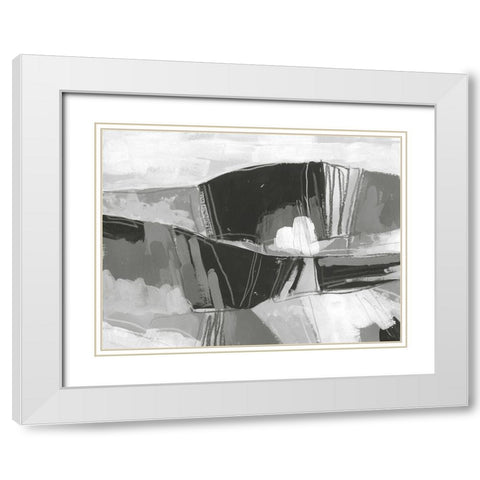 Neutral Landscape Sketch I White Modern Wood Framed Art Print with Double Matting by Vess, June Erica