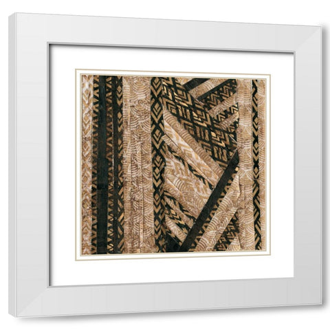 Ornamentale I White Modern Wood Framed Art Print with Double Matting by Fagalde, Jarman