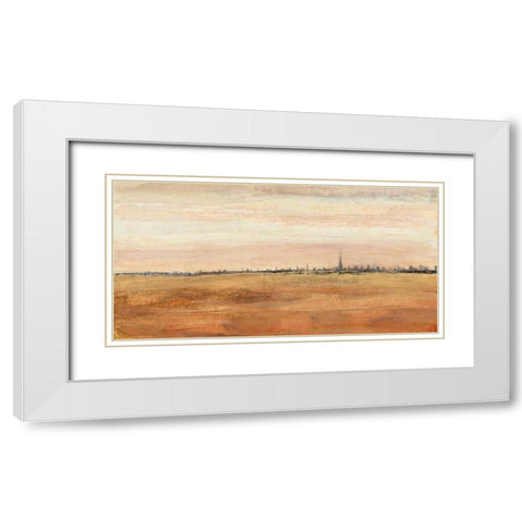 Dubai Landscape I White Modern Wood Framed Art Print with Double Matting by OToole, Tim