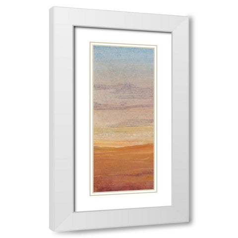 Desert View I White Modern Wood Framed Art Print with Double Matting by OToole, Tim