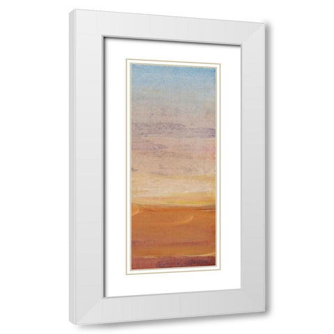 Desert View II White Modern Wood Framed Art Print with Double Matting by OToole, Tim
