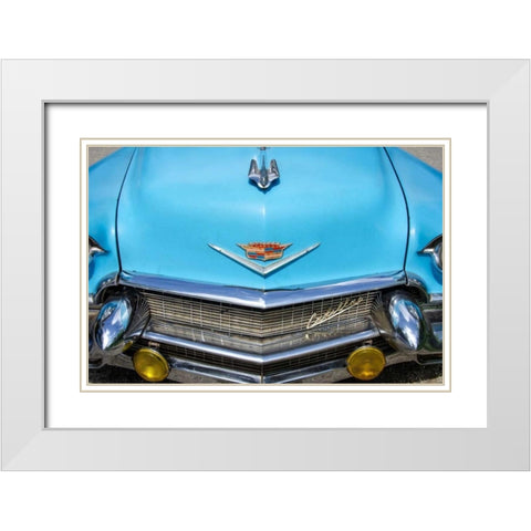 Colors of Cuba III White Modern Wood Framed Art Print with Double Matting by DeNardo, Laura