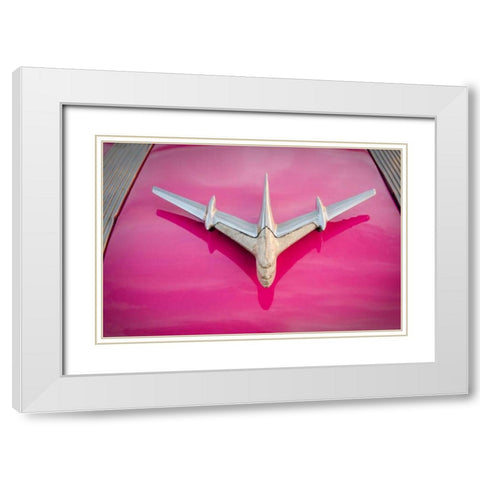 Colors of Cuba VI White Modern Wood Framed Art Print with Double Matting by DeNardo, Laura