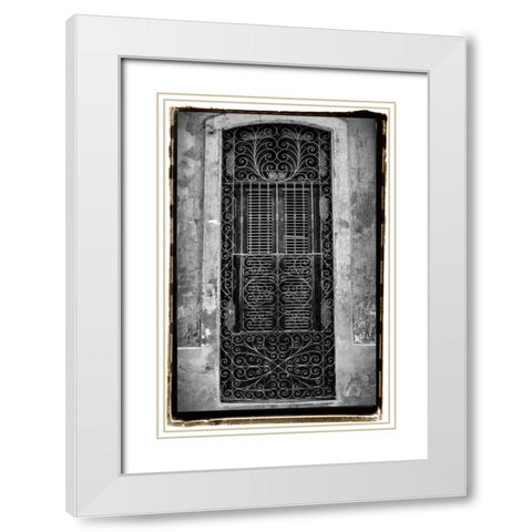 Past Elegance I White Modern Wood Framed Art Print with Double Matting by DeNardo, Laura