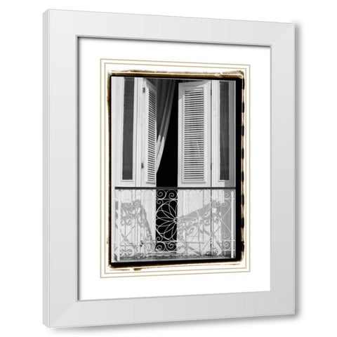 Past Elegance II White Modern Wood Framed Art Print with Double Matting by DeNardo, Laura