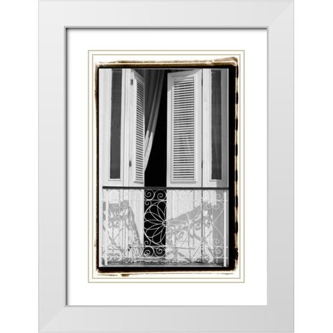 Past Elegance II White Modern Wood Framed Art Print with Double Matting by DeNardo, Laura