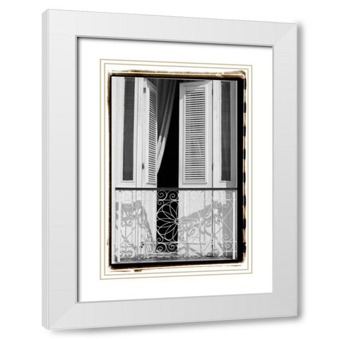 Past Elegance II White Modern Wood Framed Art Print with Double Matting by DeNardo, Laura