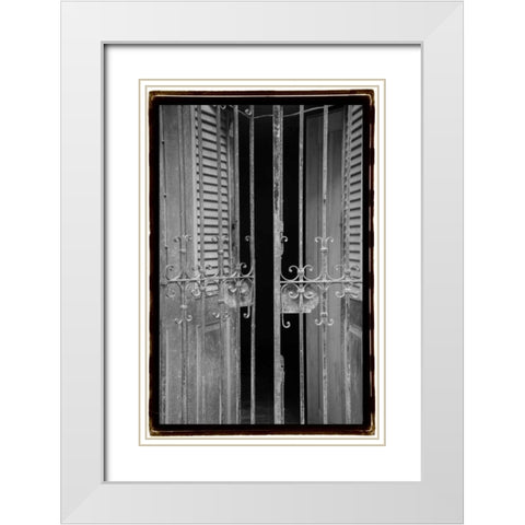 Past Elegance III White Modern Wood Framed Art Print with Double Matting by DeNardo, Laura