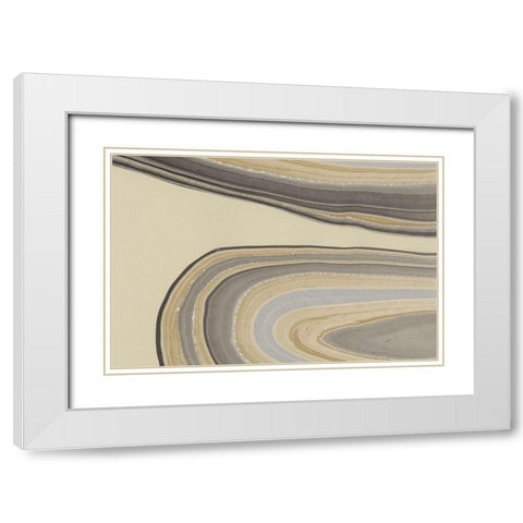 Cross Sections I White Modern Wood Framed Art Print with Double Matting by Stramel, Renee W.