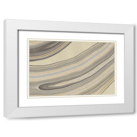 Cross Sections II White Modern Wood Framed Art Print with Double Matting by Stramel, Renee W.