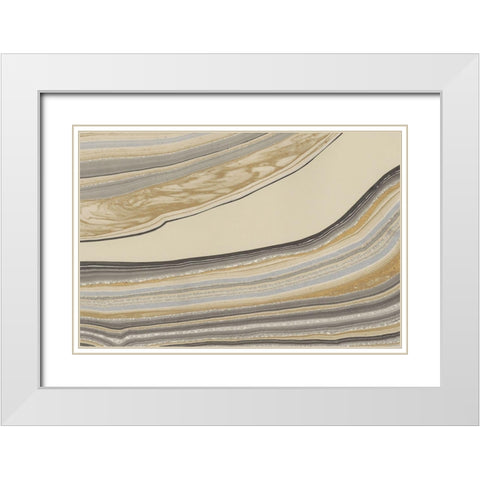 Cross Sections IV White Modern Wood Framed Art Print with Double Matting by Stramel, Renee W.