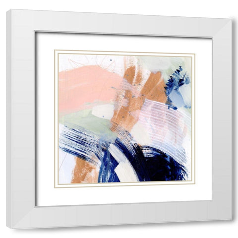 Lanikai I White Modern Wood Framed Art Print with Double Matting by Borges, Victoria