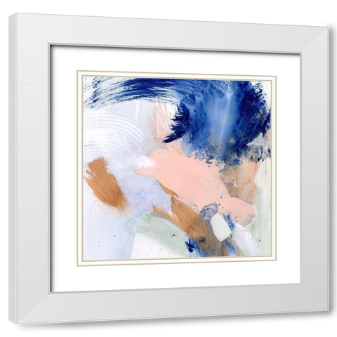 Lanikai II White Modern Wood Framed Art Print with Double Matting by Borges, Victoria