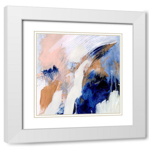 Lanikai III White Modern Wood Framed Art Print with Double Matting by Borges, Victoria