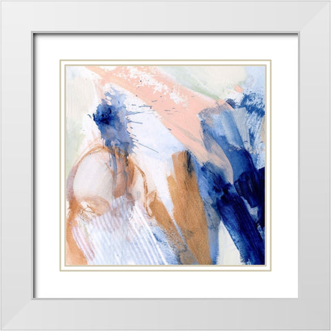 Lanikai IV White Modern Wood Framed Art Print with Double Matting by Borges, Victoria