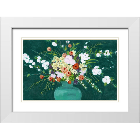 Bountiful Blossoms I White Modern Wood Framed Art Print with Double Matting by Popp, Grace