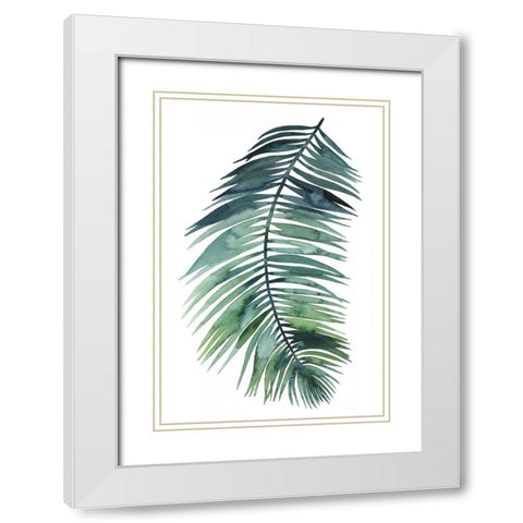 Untethered Palm VII White Modern Wood Framed Art Print with Double Matting by Popp, Grace