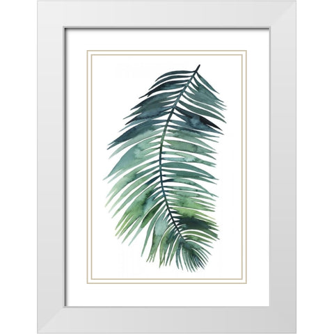 Untethered Palm VII White Modern Wood Framed Art Print with Double Matting by Popp, Grace
