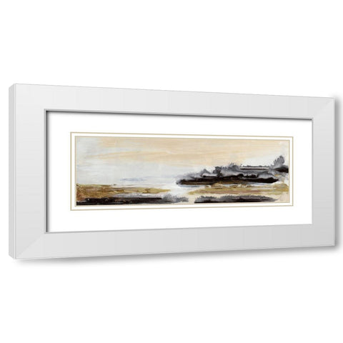 Silencio I White Modern Wood Framed Art Print with Double Matting by Bramma, Lila