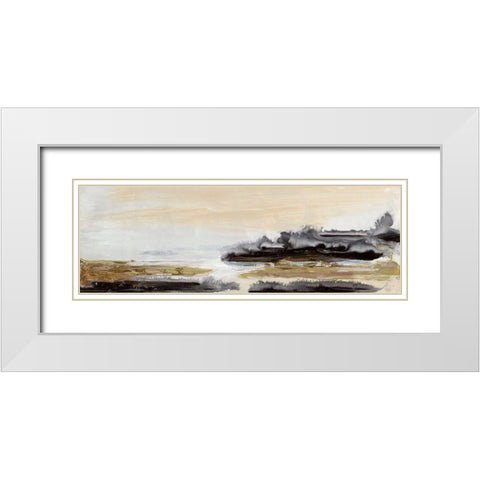 Silencio I White Modern Wood Framed Art Print with Double Matting by Bramma, Lila