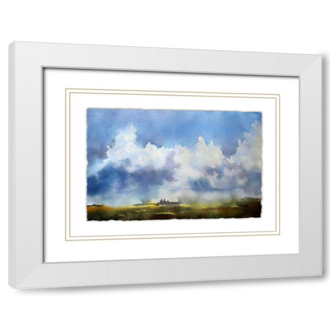 Sky View IV White Modern Wood Framed Art Print with Double Matting by McCreery, Paul