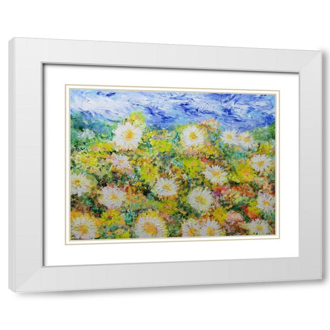 Oh Happy Days White Modern Wood Framed Art Print with Double Matting by Friedlander, Allan