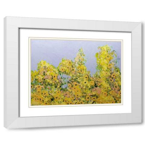 Clinging Vines White Modern Wood Framed Art Print with Double Matting by Friedlander, Allan