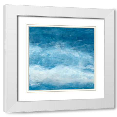 Skyward I White Modern Wood Framed Art Print with Double Matting by Chandler, Sharon