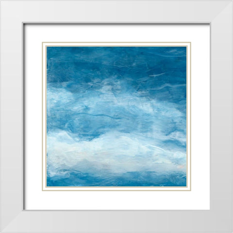 Skyward I White Modern Wood Framed Art Print with Double Matting by Chandler, Sharon