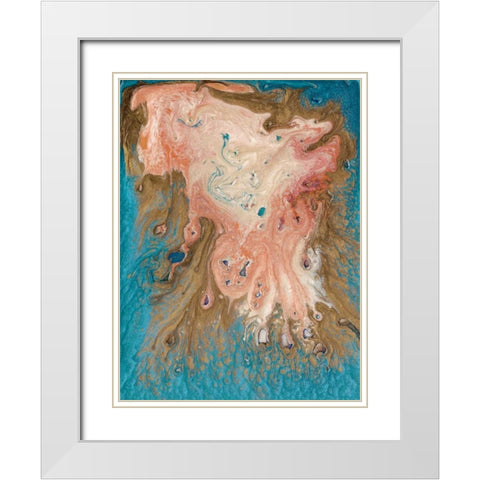 Reef I White Modern Wood Framed Art Print with Double Matting by Ludwig, Alicia