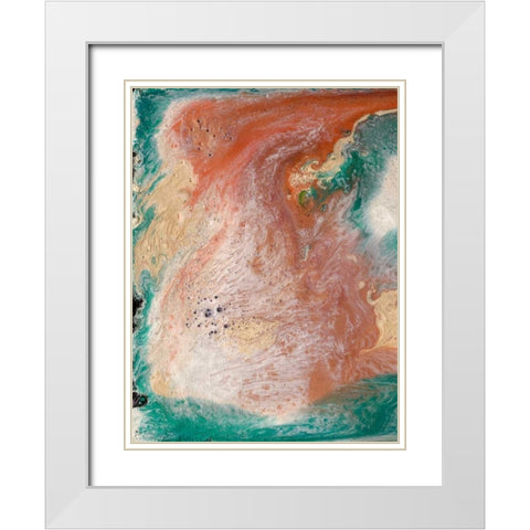 Coralline I White Modern Wood Framed Art Print with Double Matting by Ludwig, Alicia
