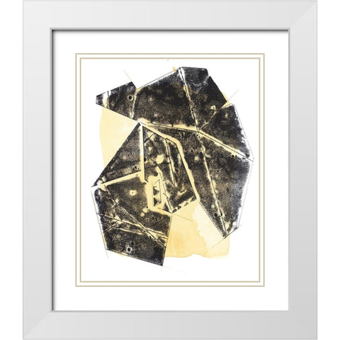 Paloma Abstract II White Modern Wood Framed Art Print with Double Matting by Delamater, Rob