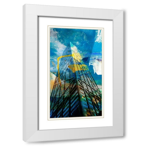 Hancock Building, Chicago White Modern Wood Framed Art Print with Double Matting by Jasper, Sisa
