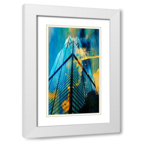 Sears Building, Chicago White Modern Wood Framed Art Print with Double Matting by Jasper, Sisa