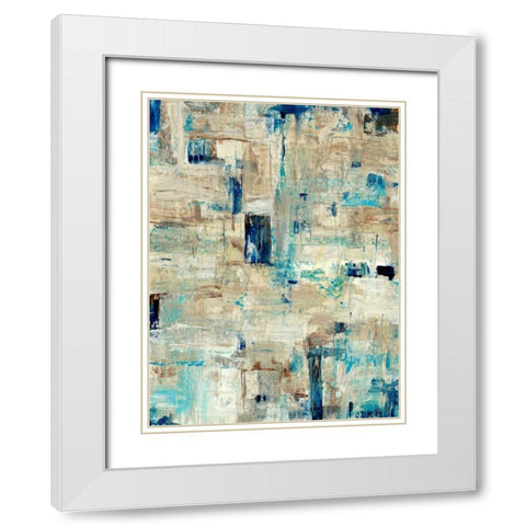 Aqua Separation II White Modern Wood Framed Art Print with Double Matting by OToole, Tim