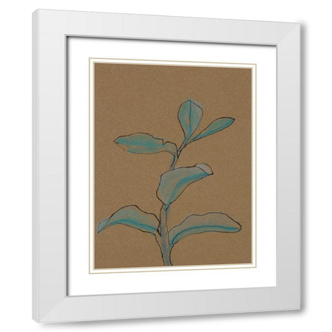 Little Plants of Big Sur V White Modern Wood Framed Art Print with Double Matting by Delamater, Rob