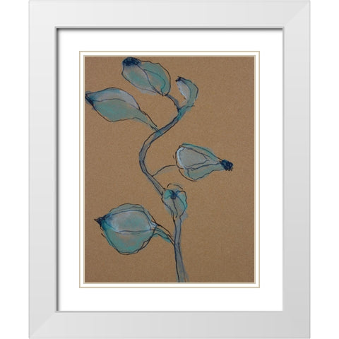 Little Plants of Big Sur VIII White Modern Wood Framed Art Print with Double Matting by Delamater, Rob