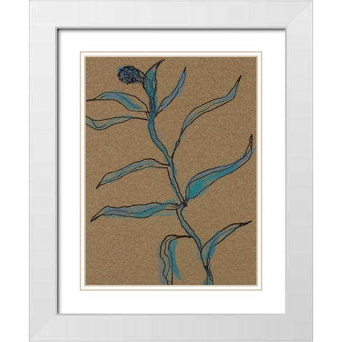 Little Plants of Big Sur IX White Modern Wood Framed Art Print with Double Matting by Delamater, Rob