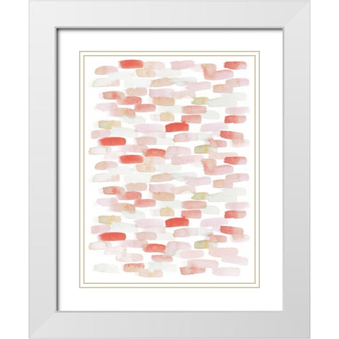 Candy Pattern IV White Modern Wood Framed Art Print with Double Matting by Popp, Grace
