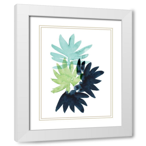 Untethered Palm II White Modern Wood Framed Art Print with Double Matting by Popp, Grace