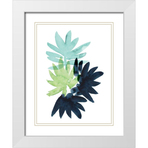 Untethered Palm II White Modern Wood Framed Art Print with Double Matting by Popp, Grace