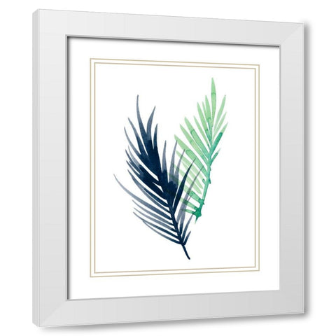 Untethered Palm III White Modern Wood Framed Art Print with Double Matting by Popp, Grace
