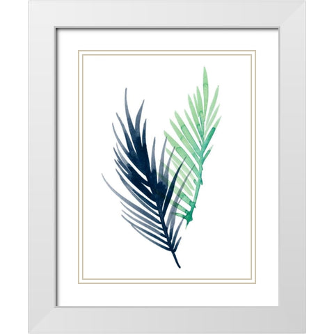 Untethered Palm III White Modern Wood Framed Art Print with Double Matting by Popp, Grace
