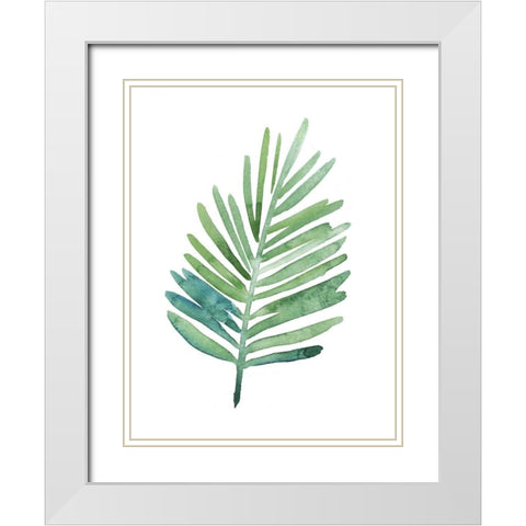 Untethered Palms V White Modern Wood Framed Art Print with Double Matting by Popp, Grace