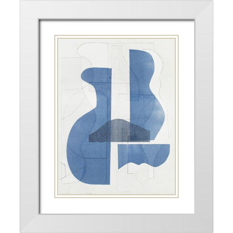 Pottery Forms I White Modern Wood Framed Art Print with Double Matting by Delamater, Rob