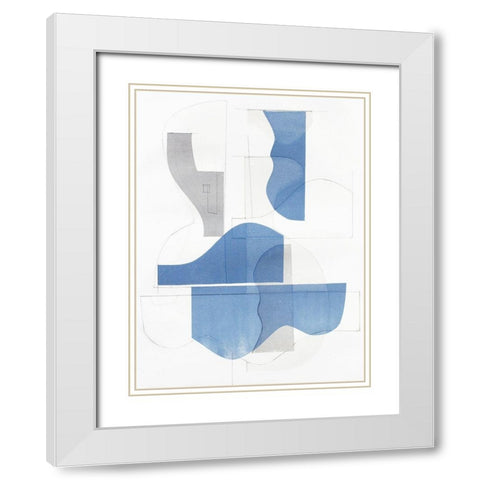 Pottery Forms II White Modern Wood Framed Art Print with Double Matting by Delamater, Rob