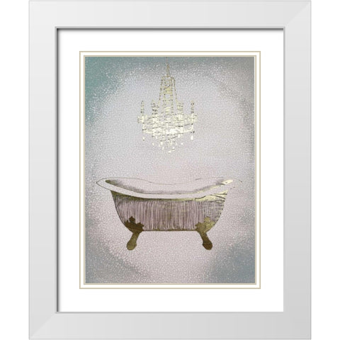 Gilded Bath II White Modern Wood Framed Art Print with Double Matting by Popp, Grace