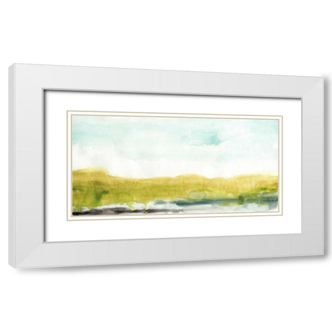 Agate Shore I White Modern Wood Framed Art Print with Double Matting by Vess, June Erica