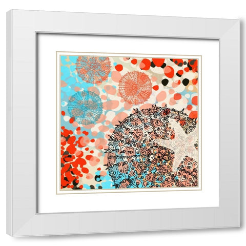 Exotic Sea Life III White Modern Wood Framed Art Print with Double Matting by Orlov, Irena