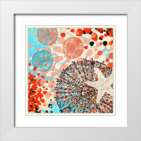 Exotic Sea Life III White Modern Wood Framed Art Print with Double Matting by Orlov, Irena